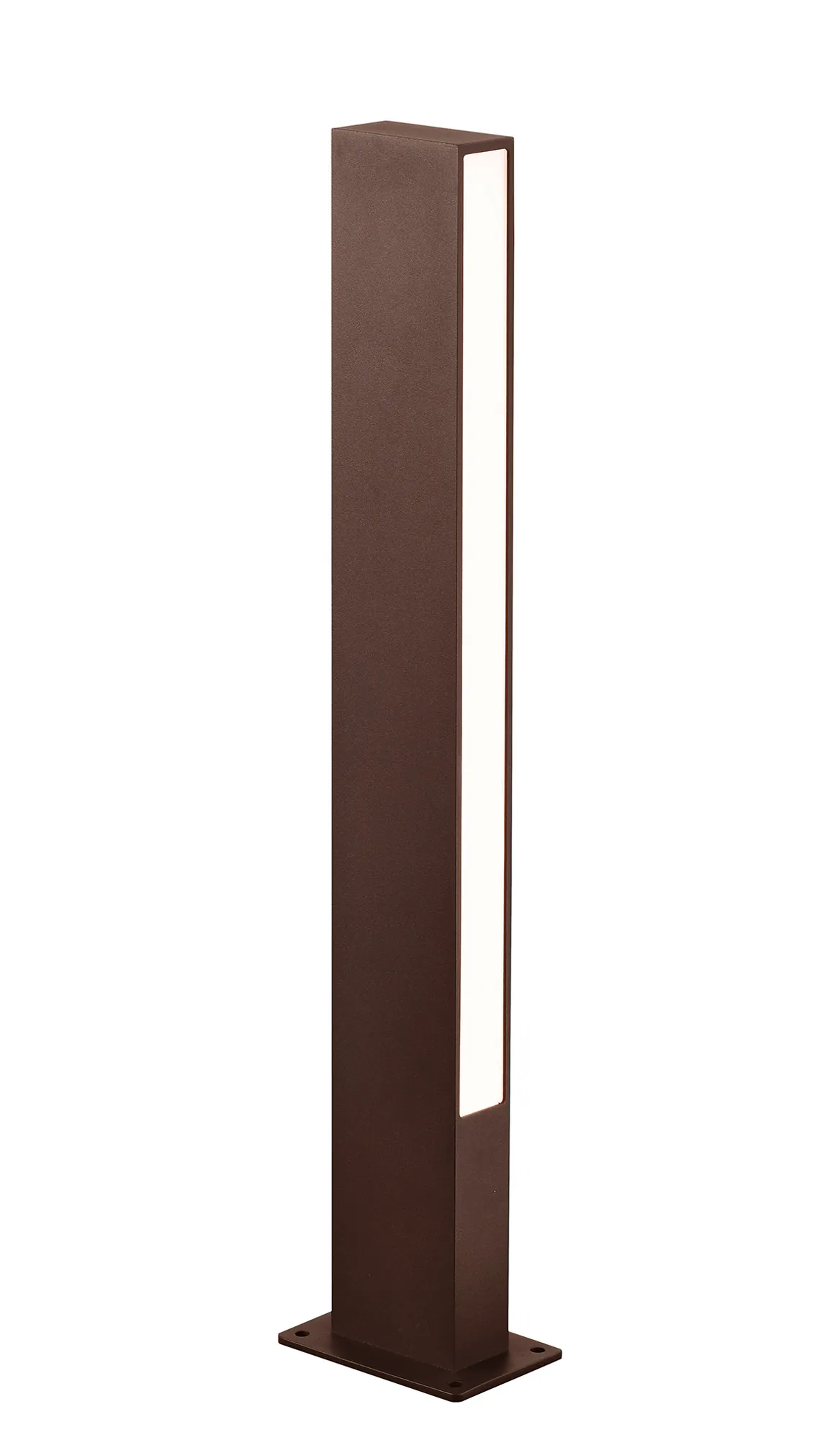 M9159  Lotus 60cm Bollard 10W LED 3000K IP65 Rust Brown